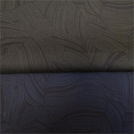 Japanese poplin leaf print. Image 1