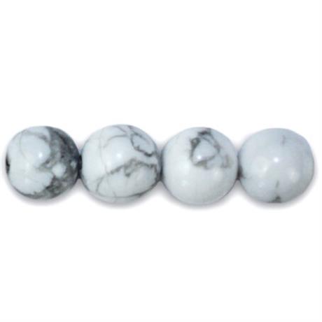 White Marble Stone Semi-Precious Beads Image 1