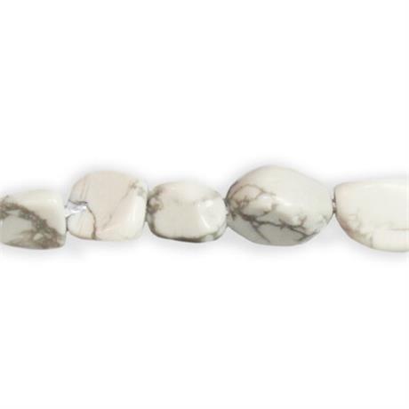 White Marble Stone Semi-Precious Beads Image 1