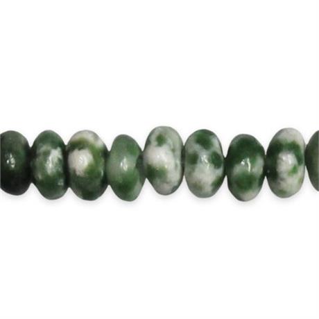 Green Dot Jade Stone Semi-Precious Beads Image 1