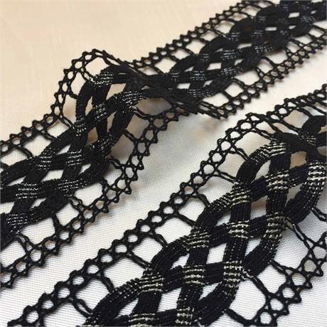 Cotton and Metallic Lace Image 1