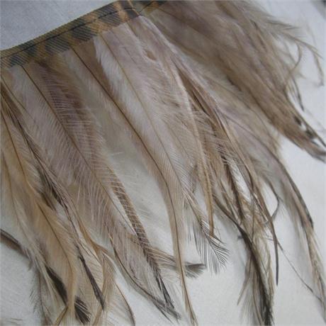 Animal Print Emu Feather Fringe 15-19cm Image 1