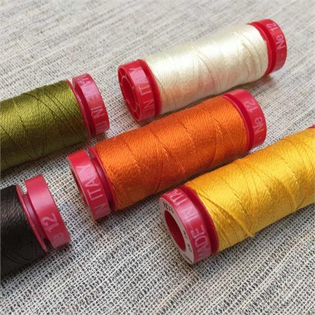 Aurifil 12 WT Cotton Thread - 50m Spools Image 1