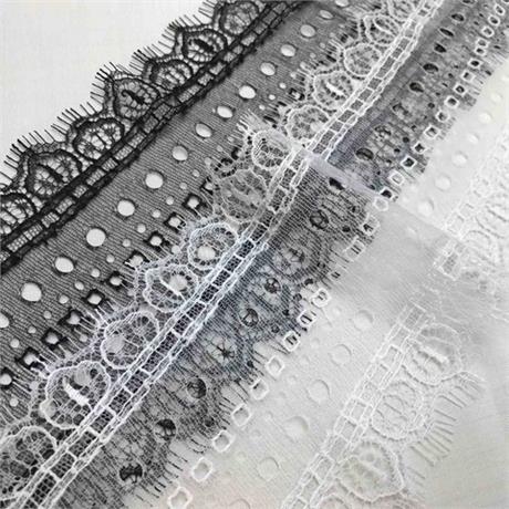 Fine French Eyelet Lace Trim Image 1