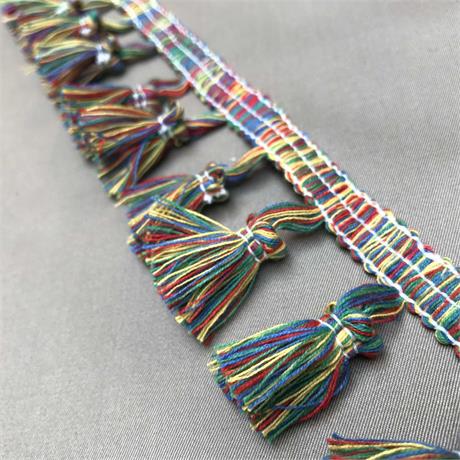 Multi-Colour Cotton Tassel Fringe Image 1