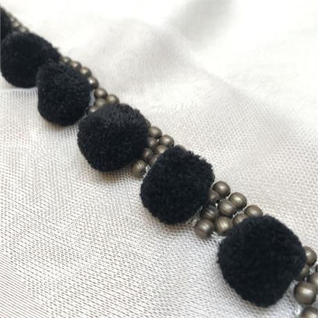 Hand Embroidered Beaded Strip - 30cm piece Image 1