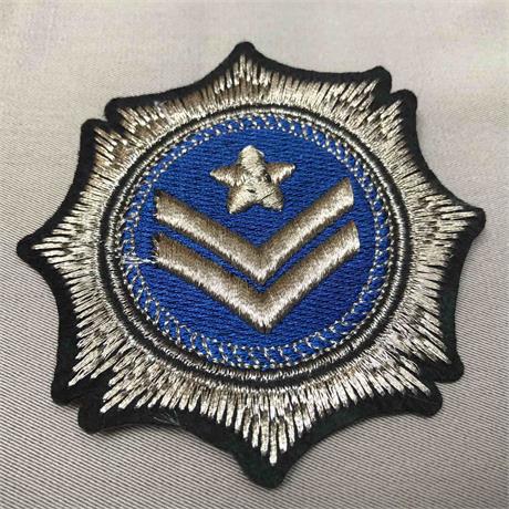 Fusible Metallic Embroidered Motif Image 1