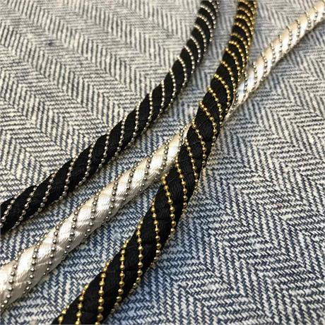 Italian Bead Chain Wrapped Satin Cord Image 1