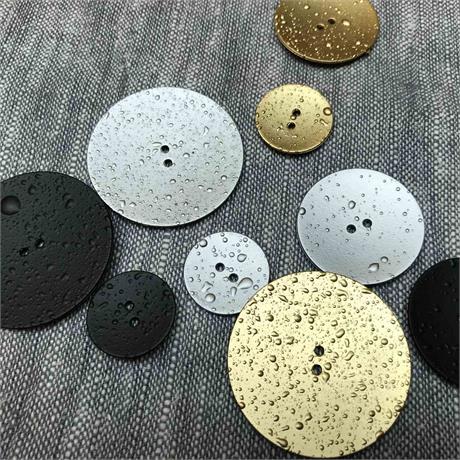 Italian 2-Hole Metallic Button Image 1