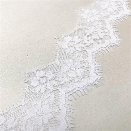Fine French Cotton Scallop Edging Image 1