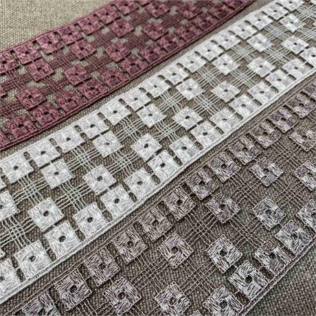 Fine Italian Viscose/Polyester Macrame Border Image 1