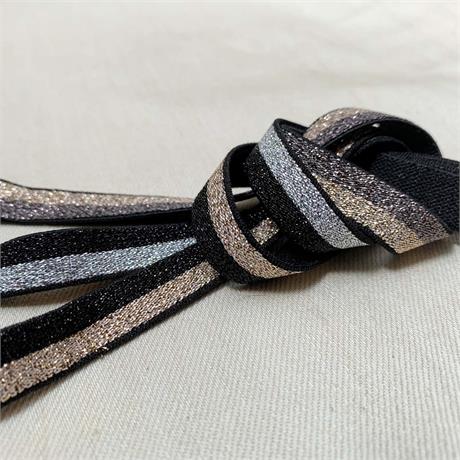 Soft Back Metallic Elastic Image 1