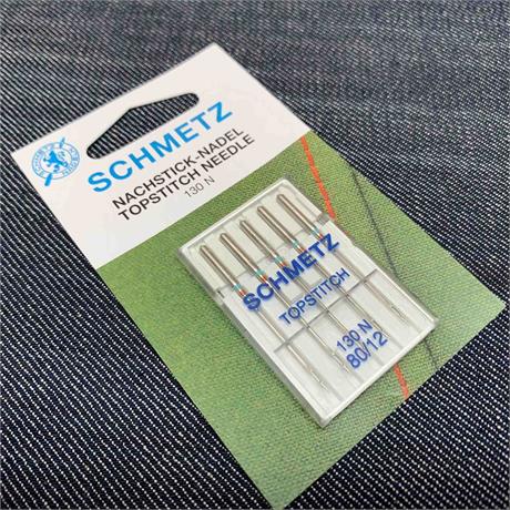 Schmetz 130/705 H-N Topstitch Machine Needles 5pk - #80 Image 1