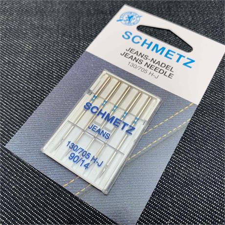 Schmetz 130/705 H-J Jeans Machine Needles 5pk - #90 Image 1