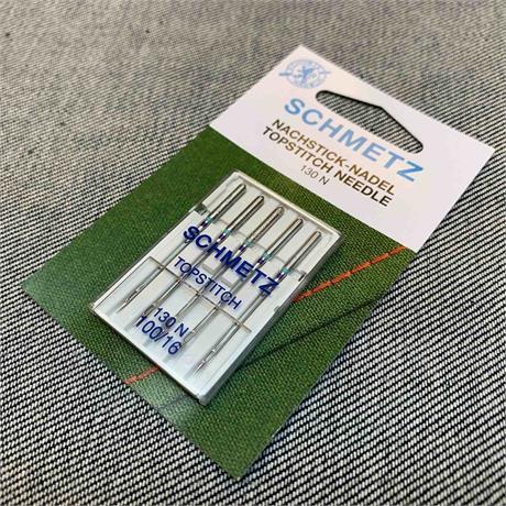 Schmetz 130/705 H-N Topstitch Machine Needles 5pk - #100 Image 1