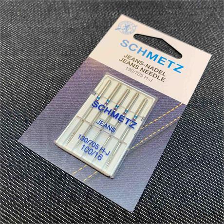 Schmetz 130/705 H-J Jeans Machine Needles 5pk - #100 Image 1