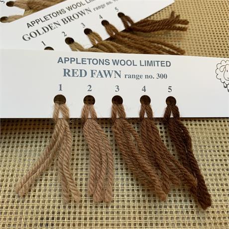 Appletons 4-ply Tapestry Wool Skein - Red Fawn - 10m Image 1
