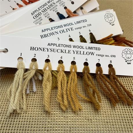 Appletons 4-ply Tapestry Wool Skein Honeysuckle Yellow - 10m Image 1