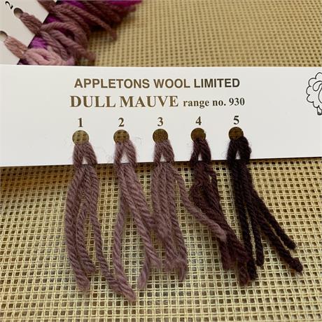 Appletons 4-ply Tapestry Wool Skein Dull Mauve - 10m Image 1