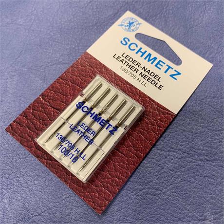 Schmetz 130/705HLL Leather Machine Needles 5pk #100. Image 1