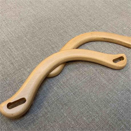 bag handles wooden