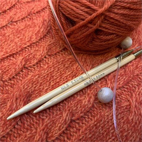 SeeKnit Shirotake 5.5mm Bamboo Flexi Single Pointed Needles Image 1