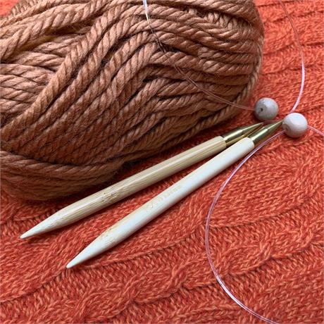 SeeKnit Shirotake 9mm Bamboo Flexi Single Pointed Needles Image 1