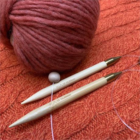 SeeKnit Shirotake 10mm Bamboo Flexi Single Pointed Needles Image 1