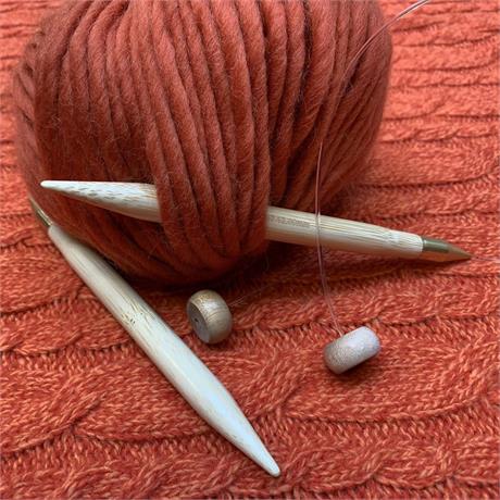 SeeKnit Shirotake 12mm Bamboo Flexi Single Pointed Needles Image 1