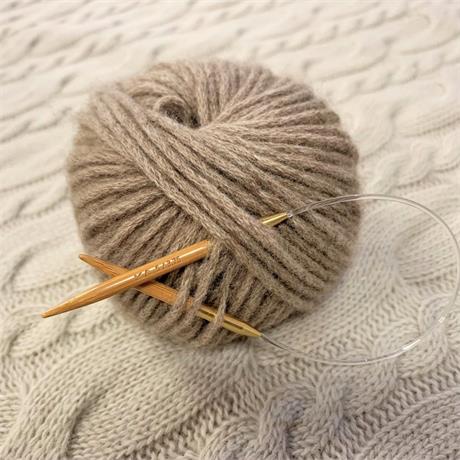 23cm SeeKnit Koshitsu Asymmetric Circular 3.75mm Bamboo Needle Image 1