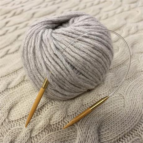 23cm SeeKnit Koshitsu Asymmetric Circular 4mm Bamboo Needle Image 1