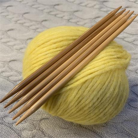 SeeKnit Koshitsu 20cm Double Pointed 6.5mm Bamboo Needles Image 1