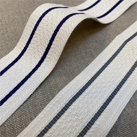 Italian Cotton/Polyester Woven Stripe Ribbon Image 1