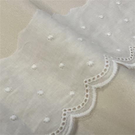 Portugese Cotton Broderie Border Image 1