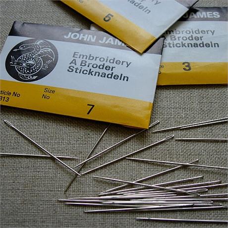 John James Size 5 Sharps Crewels Needles Image 1