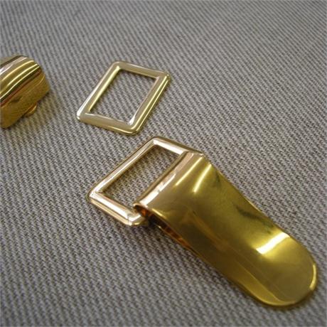 Steel Garment Clip 15mm - Gold Image 1