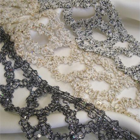 Macrame Lace Trim 75mm Image 1