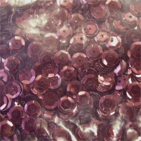 Cup Sequins Burgundy - 6mm - 100g Bag Image 1