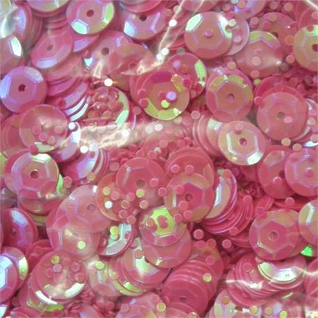 Cup Sequins Coral - 6mm - 100g Bag Image 1