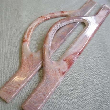 Marble Resin Bag Handle Image 1