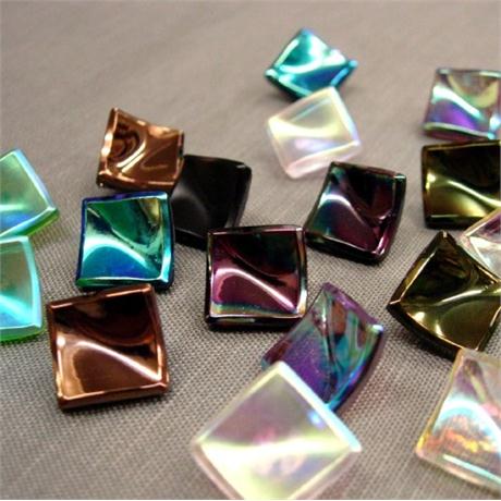 Square Glass Button Size 28 Image 1