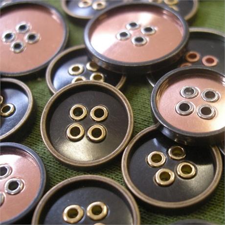 16mm Inlaid Metal Button Image 1