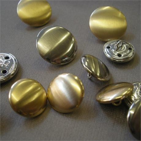 16mm Round Metal Button Image 1