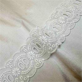 Recycled Lyocell Eyelet Broderie Lace thumbnail