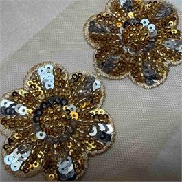 Sequinned Flower Motif Trim thumbnail