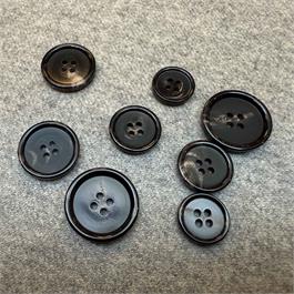 UK Natural Polished Horn Button thumbnail