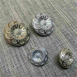 Italian Polyester Metallic Effect Shank Button thumbnail