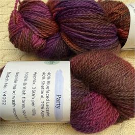 Bluebell Blue Faced Leicester, Shetland, Alpaca 4-ply - 100g Thumbnail Image 5