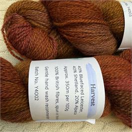 Bluebell Blue Faced Leicester, Shetland, Alpaca 4-ply - 100g Thumbnail Image 6