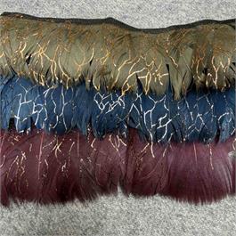 Fine Goose Fringe with Metallic Print thumbnail